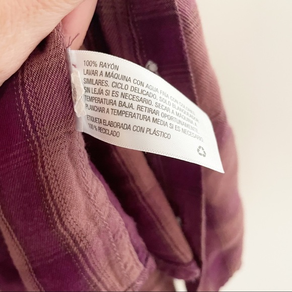 Mossimo Supply Co Boyfriend Fit Plaid Shirt Size Small - Picture 5 of 7